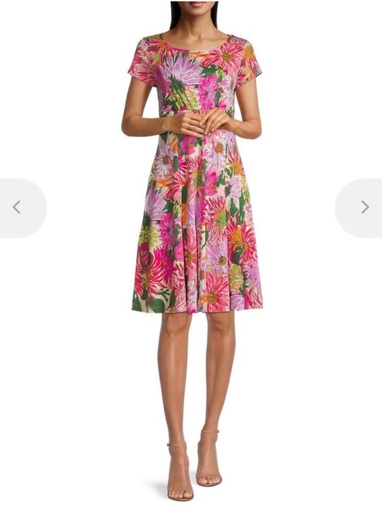 MaxMara Dresses & Skirts - Max Mara Weekend Pink Floral 100% Cotton Jersey Dress